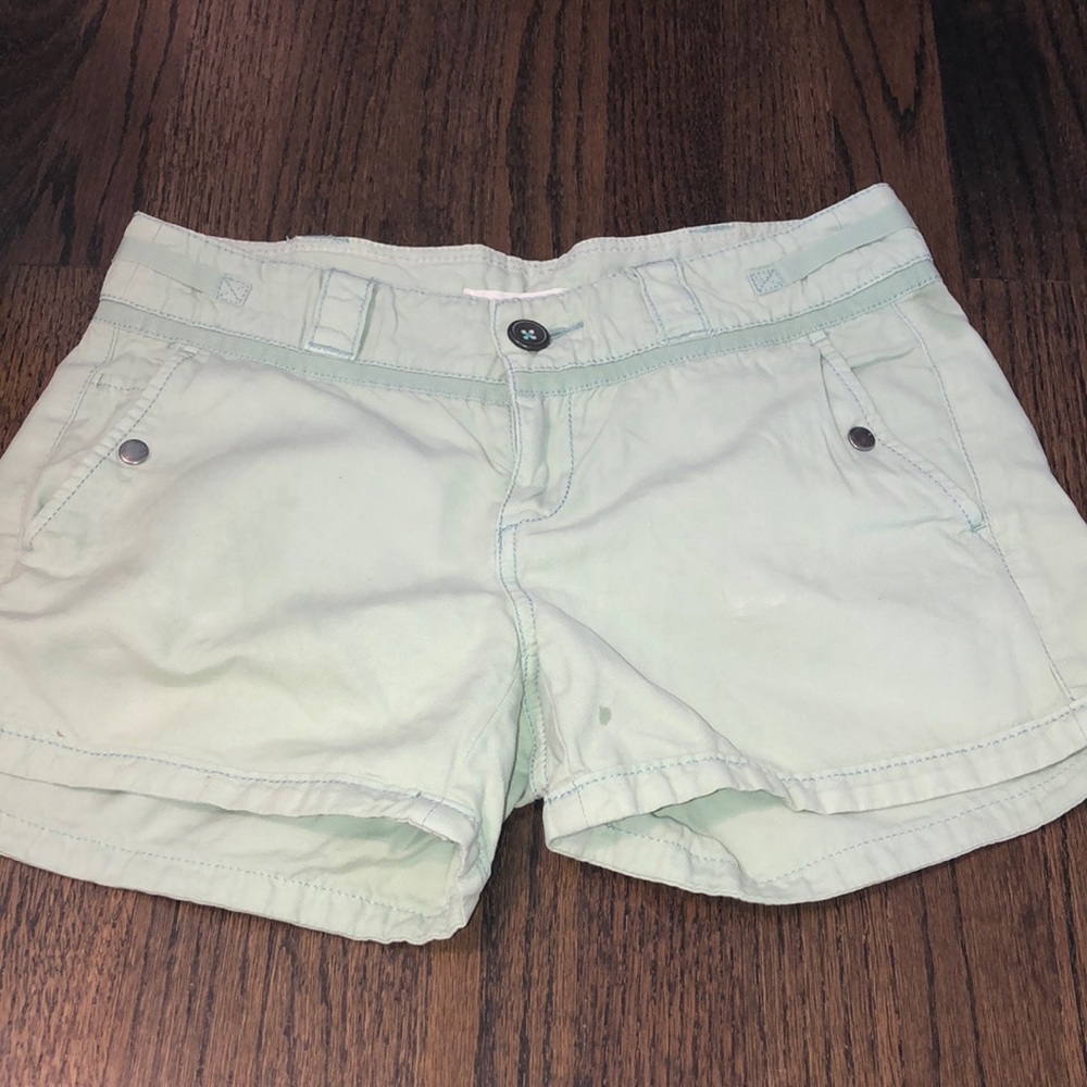 Anthropologie hei hei shorts. Mint green.
